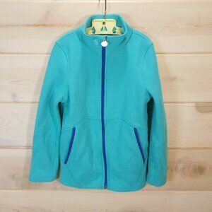 Spyder Girls Size M 10 12 Knit Full Zip Jacket Sweater 186410 Teal Endure Stryke